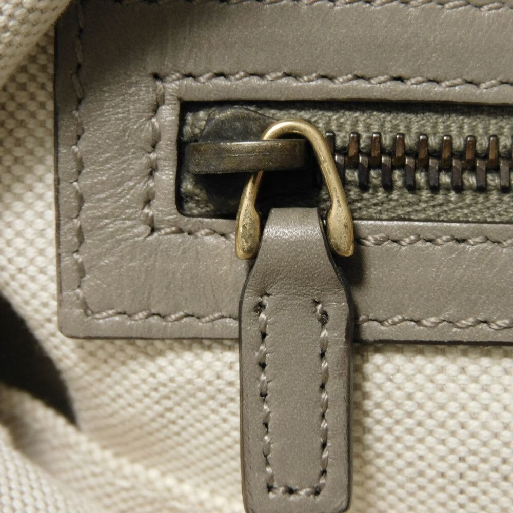 GUCCI Gray Leather Tote Bag - Picture 12 of 16